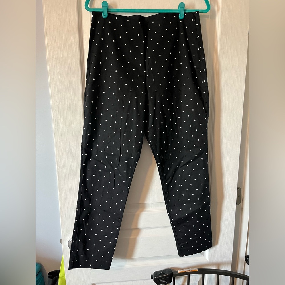 Old Navy Black Polka Dot Trousers